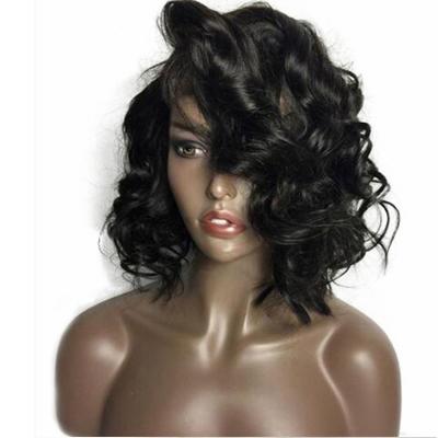 China Can be dyed and 100% frontal wig changed new arrival fashion wave wig hair lace design loose virgin lace wig for sale