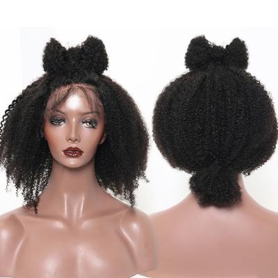 China Can Be Colored And Changed Virgin Brazilian Wig Curly Curly Afro Lace Frontal Wig Curl Hair Design For Black Woman for sale