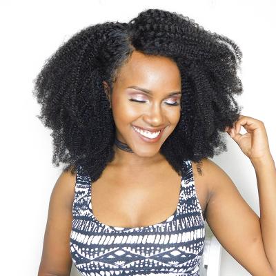 China 2019 Hot Sale Afro Kinky Curly Virgin Hair Afro Kinky Curly Hair Extension for sale