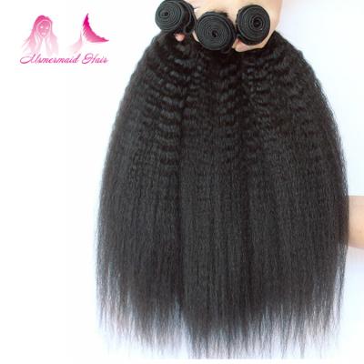 China Can be colored curly virgin indian raw unprocessed straight hair yaki hair weave for black women wholesale price for sale