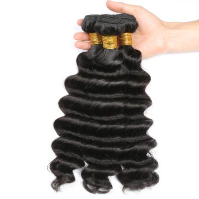 China Factory wholesale cheap deep loose price brazilian deep loose virgin hair bundles hair 100% loose deep wave hair for sale