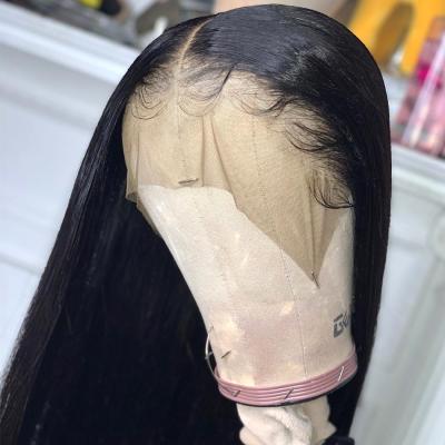 China Silky Straight Wave Straight Lace Front Wig 100% Brazilian Human Hair 13*4 Closure Lace Front Wigs For Black Women for sale