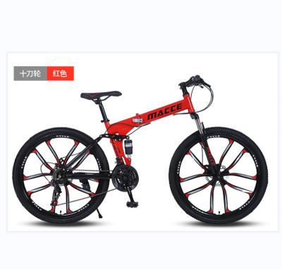 China Cheap price steel folding mountain bike bicycle for general purpose with variable speed for sale for sale