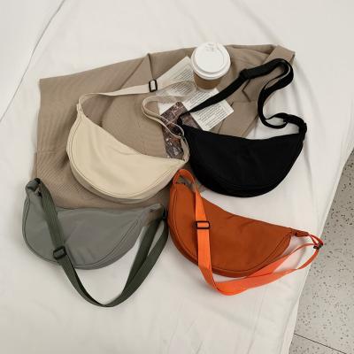 China Multifunctional Wholesale Universal Cross - Body Flap Nylon Dumpling Pouch Clutch and Bum Armpit Shoulder Bag for Women for sale