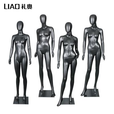 China Sitting And Full Body Standing Underwear Mannequin Fiberglass Shallow Black Women Not To Face Model for sale