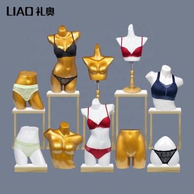 China High Quality Fiberglass Lower Body Dummy Bra Underwear Female Mannequin Stand Torso for sale