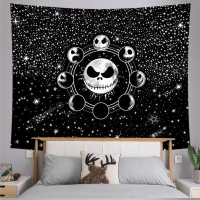 China CLASSIC Nightmare Before Starry Christmas Night Sky Gift For Movie Lover Tapestry Polyester Wall Decor Tapiz Room Skin-Friendly Decor for sale