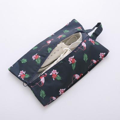 China YIWU factory wholesale cheap price custom made high quality polyester oxford travel bag storage shoe bag purse for sale