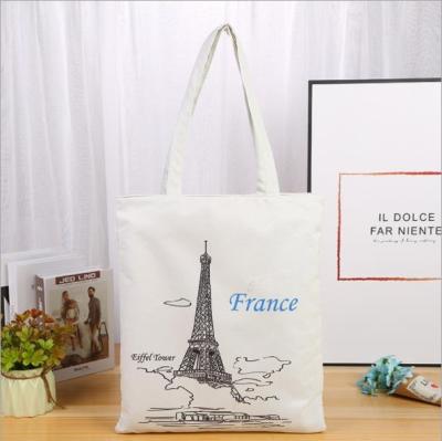 China High Quality Custom Grocery Folding Logo Ladies Printed Recyclable Ecology Reusable Refine Eco Friendly Cotton Canvas Tote Bag for sale