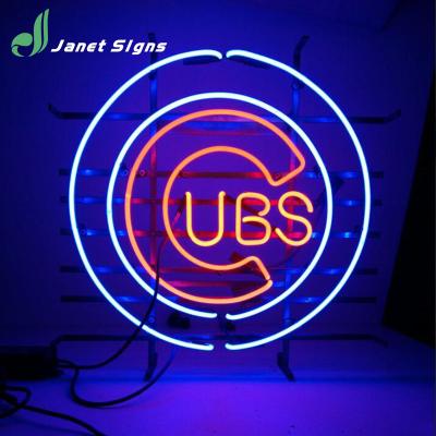 China High Quality Real Glass Tube Glass And Metal Frame Coffee Shop Custom Neon Sign for sale