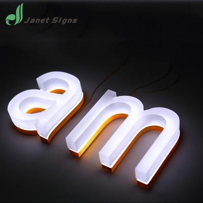 China Outdoor Decoration High Quality Solid Acrylic 3D Letter Led Sign For Indoor Branding for sale