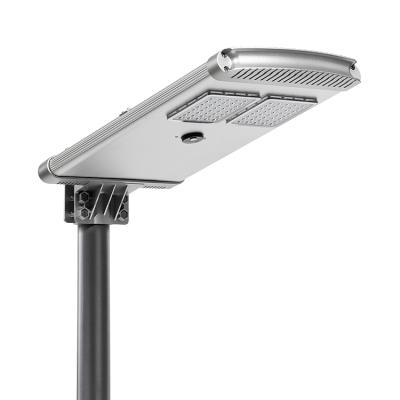 China 2021 New Patented High Power 170lm/w Aluminum All in One Integrated 30W Solar LED Street Light with 12.8V LifePO4 Battery for sale