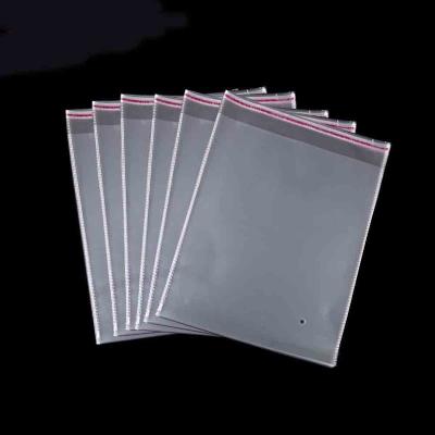 China Moisture Proof Thin Flat Mouth Packing Bag Transparent Flat Opp Mouth Packing Bag Pe Flat Bag Factory Stock Bulk for sale