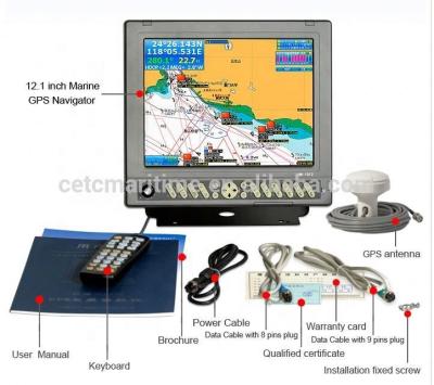 China 17 Inch Electronic Chart System (ECS) Chart Plotter with CCS Certificate for sale