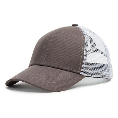 China JOINT Promotional Customize Manufacturer 6 Panel White 100 Cotton Mesh Baseball Cap for sale