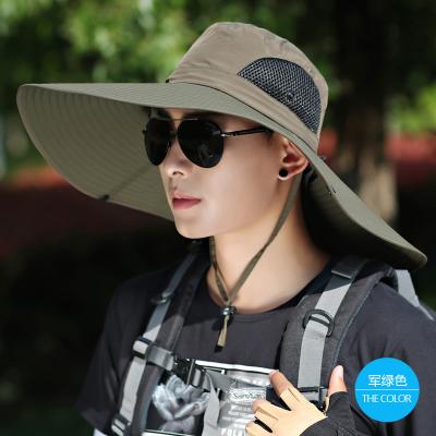 China Outdoor Men and Women Summer Outdoor Sun Protection Fisherman Hat With Large Brim Neck Quick-Drying Cover Waterproof for sale