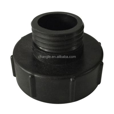 China 1000L IBC Container Valve 3inch To 2inch Plastic Adapter Black 3 Inch To 2 Inch for sale