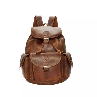 China Custom Made Top Grain Design Waterproof Ladies Famous Brand Designer Rucksack Genuine Leather Bag for Women for sale