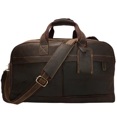 China Genuine Leather YD-09652 Korea 2018 Style Ambassador Duffel High Quality Weekend Bag Men Canvas Leather Travel Day Bag for sale