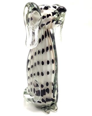 China Europe/North America/Aus/New For Sale Murano Glass Figure Of Spotted Dog for sale