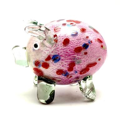 China Europe/North America/Aus/Factory Price New Pig House Glass Ornament Handmade Crystal Artifact Paperweight for sale