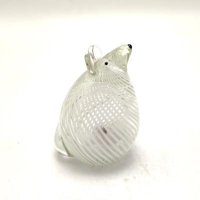 China Europe/North America/Aus/White Tiny Home Decor Art Pet Animals Collectible Gift Glass Crystal Mouse Figurines New Mouse for sale