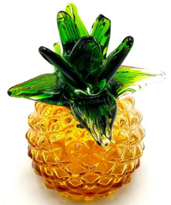 China Europe/North America/Aus/New Hand Blown Art Glass Sculpture Glass Fruit Bowl Ornament for sale