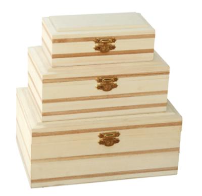 China Handmade Competitive Price Promotional Wooden Storage Box With Lock for sale