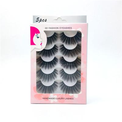 China Popular Style Real 5D Mink Luxury Magnetic Crisscross Eyelashes 2020 New for sale