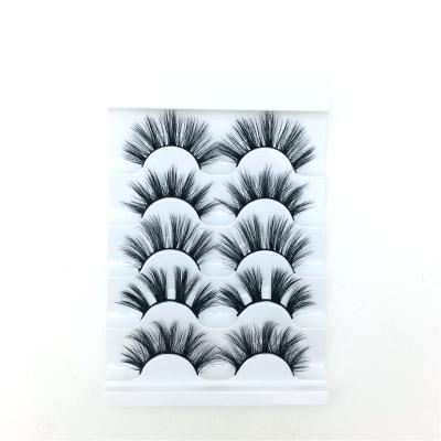 China Wholesale Natural Top Quality Long Cruelty Free 100% Mink 5D Eyelashes Real for sale