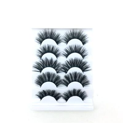 China Long Best Factory Price Wholesale Natural Quality 5D Beautiful Mink Eyelashes for sale