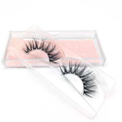 China ENSMER Real Natural Wholesale Long Mink Lashes 3D Mink Eyelash Vendor for sale