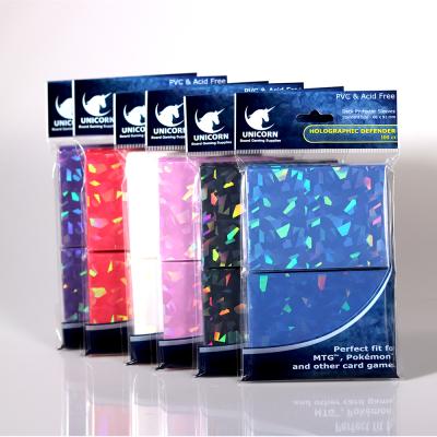 China Fashion NEW ARRIVAL YUGIOH MTG HOLOGRAM GAME CARD STANDARD CUSTOM SLEEVES SMALL for sale