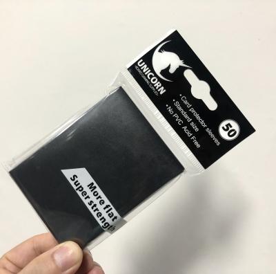 China Hot Sales MTG Pro Size 66X91mm Moisture Proof Black Matte Card Sleeves for sale