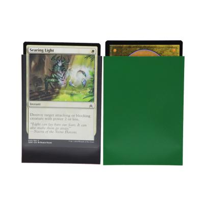 China Premium Heavy Gauge Black Lined MTG Anti-Glare Matte Card Sleeves Game Card Protectors CKCS001New Release for sale