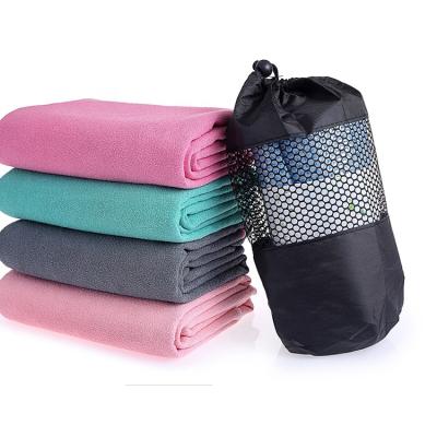 China High Quality Custom Print Disposable Non Slip Super Soft Hot Yoga Mat Towel Non Slip For Yoga Sports With 80polyester 20polymide for sale