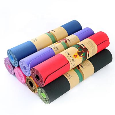 China Durable Eco-Friendly 6mm Thickness Durable Eco-Friendly Yoga Mat Amazon Home Gym Yoga Mat Amazon Home Gym Yoga Roll Waterproof Non-Slip for sale