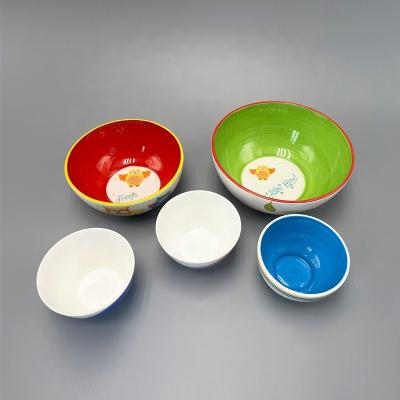 China Viable Customized Porcelain Ceramic Bowl Bowl Ceramic Salad Bowl Various Sizes for sale