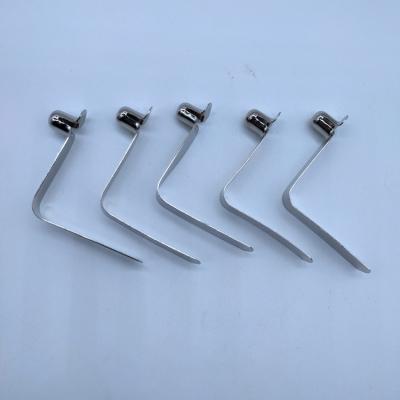 China Apartment ; Sheet ; Awning Plate Metal Poles Push Up Touch Button V-Shaped Spring Clip For Lock And Tube for sale