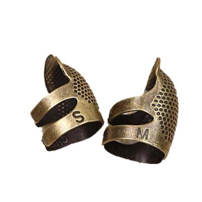 China Adjustable Sewing Copper Ring Fingertip Thimble Household Metal Thimble Finger Protector Finger Shield for sale