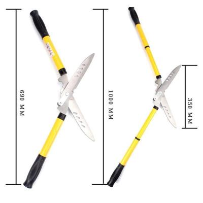 China Wholesale Anti-Skid 22 Handle Factory Price With Rubber Wood Handle Aluminum Hedge Shears Tree Pruning Tools for sale