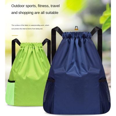 China Custom Gym Mesh Drawstring Backpack Travel Logo Design Gift Sport Gym Hot Selling Drawstring for sale