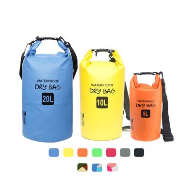 China Multifuction Custom PVC Waterproof Dry Bag Ocean Pack Camping Hiking Drifting Outdoor Sport Kayaking Camouflage Dry Backpack for sale