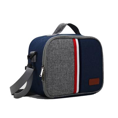 China Cooler Color Waterproof Cross - Body Baseball Shoulder Travel Handbag Lunch Bag for sale