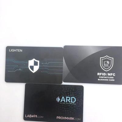 China 2020 Waterproof / Waterproof Business PVC Card Sleeve Packaging Plastic Rfid Gift Voucher Blocking Card for sale