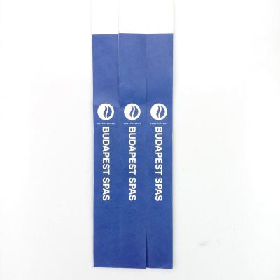 China Long term disposable uhf rfid paper wristband waterproof / waterproof Rfid wristband for sale