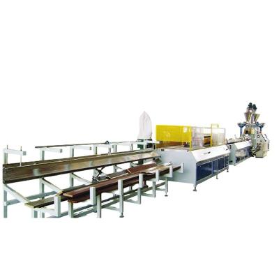 China Waste profile milk box extrusion machine for making deckings, fencings, etc. for sale