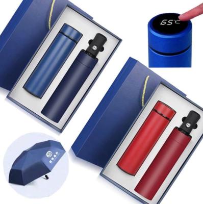 China 2021 Promotional Unique High Quality Custom Advertising Thermos Coffee Mug And Umbrella Corporate Gift Set For Business Promotion Gift for sale