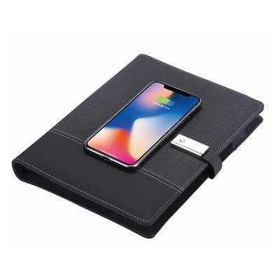 China 2022 newest agriculture PU A5 leather notebook with USB16G power bank and business diary gift office gits for sale