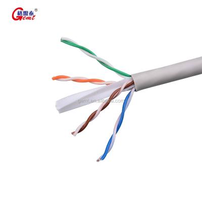 China Networking UTP/FTP cat6 /cat6e 4-Pairs 23AWG twisted for networking cable pass fluke test LAN cable for sale